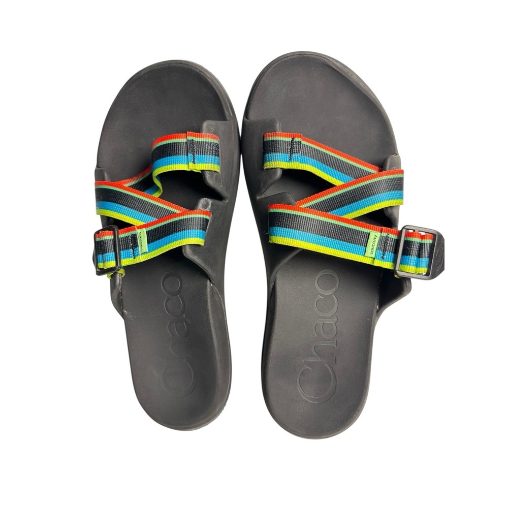 Chaco‎ x Saucony Chillos Slides - US Men's 11. Black Multicolor Straps Sandals